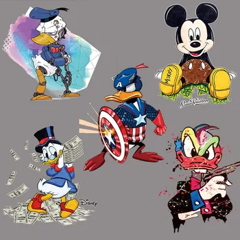 Disney Minnie Mickey Mouse-ul Patch-uri de Călcat Fierbinte Transferuri Îmbrăcăminte Patch-uri Autocolante de Desene animate DIY Haine de Cusut Sac Decration Cadouri