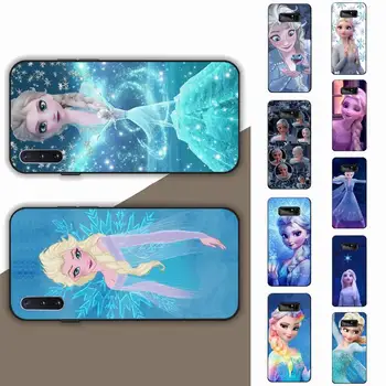 Disney Printesa Frozen Elsa Caz de Telefon pentru Samsung Note 5 7 8 9 10 20 pro plus lite ultra A21 12 72