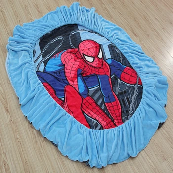 Disney Spiderman Flanel Montate Foaie cu un Elastic lenjerie de Pat Lenjerie de pat Cuvertura de pat din Poliester husa pentru Saltea Single Twin Plin