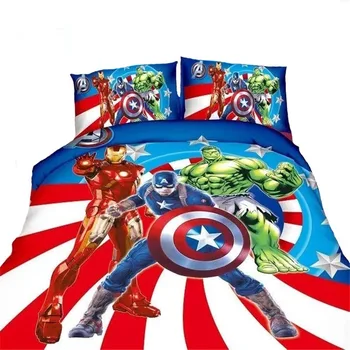 Disney The Avengers spiderman Set de lenjerie de Pat minnie mouse desene animate pat Copii lenjerii de pat acoperi copii pat set foaie pătuț