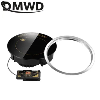 DMWD 1200W Rotund Electric Magnetic de Inducție Aragaz Fir de Control de Cristal Negru Panou Hotpot Aragaz Aragaz Aragaz Oală Fierbinte Cuptor