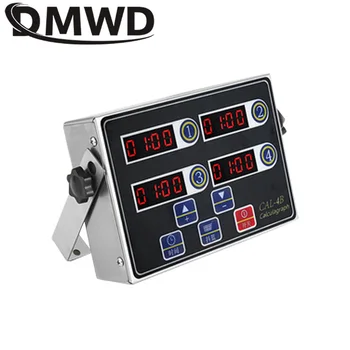 DMWD din Oțel Inoxidabil Comerciale Bucatarie cu Patru Canale Timer 4 a Patra Cheie Digitala Buton de Sincronizare Memento Numărătoarea inversă de Alarmă cu voce Tare 220V
