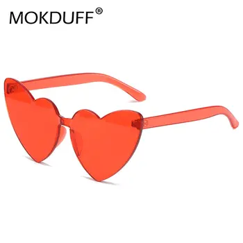 Dragoste Inima Cadru Gros ochelari de Soare pentru Femei Brand Designer de Moda Noua Drăguț Sexy Retro Ochi de Pisică Epocă Ochelari de Soare Roșu Potrives UV400