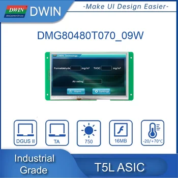 DWIN 7.0 Inch Evidenția TFT LCD Display Module 800*480 HMI Industriale Clasa Panou Tactil Inteligent UART DMG80480T070_09W Arduino