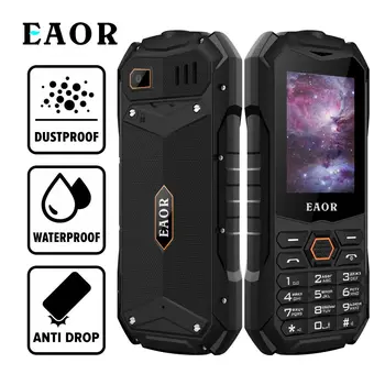 EAOR IP68 Impermeabil Telefon Slim Telefon Robust rezistent la Șocuri 2000mAh Dual SIM Telefoane Tastatura Telefon Caracteristică cu Orbire Lanterna Mobil
