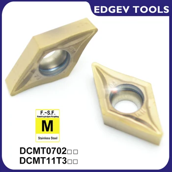EDGEV DCMT070202 DCMT070204 DCMT11T304 DCMT11T302 DCMT11T308 CNC Insertii Carbură Plictisitor Instrumente de Cotitură Lama din Oțel Inoxidabil
