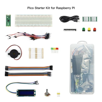 Elecrow Starter Kit pentru Raspberry Pi Pico,DIY Scoala de Programare Kit-ul de Bază,cu 25 Tutorial Detaliat, cu LED Buzzer