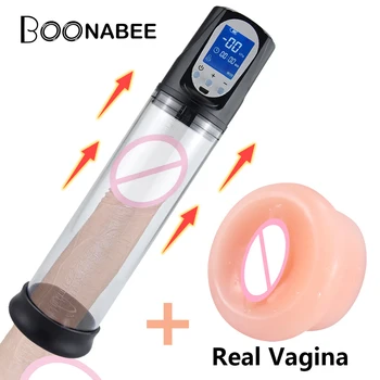 Electric Pompa pentru Penis de sex masculin masturb Marirea Penisului Extender de formare jucarii sexuale pentru bărbat ejaculare Întârziată, moale Vagin