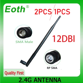 EOTH 2.4 g antena 5dbi sma masculin feminin wlan wifi 2.4 ghz antene retelistica pbx multe module router tp link receptor de semnal antena high gain