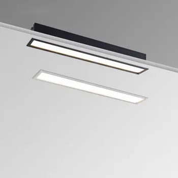 Estompat LED Downlight Lumina la fața Locului 10w 20W 30W lumina linie bar creative liniar fâșie lungă living coridor de lumină Încastrat