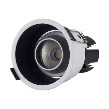 Estompat Încorporat Anti-Orbire COB Tavan Încastrat LED Downlight AC85-265V 7w 12w LED-uri de Perete de Spălare Lumina Hotel Villa de Iluminat Interior