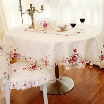 Europene, fete de masa Ovale fata de masa decor Camera estetice masă Brodate luat Masa decor de masă Lenjerie de capac de masă