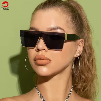 Europene și Americane de moda pentru Femei ochelari de soare patrati de sex feminin și de sex masculin dintr-o bucata ochelari de Bărbați supradimensionate, ochelari de soare s21034