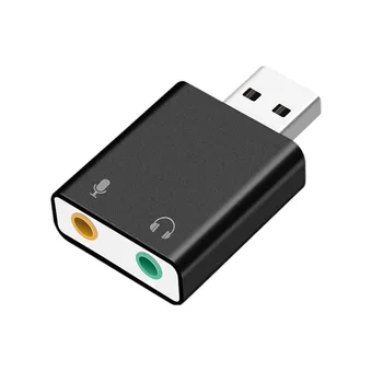 Extern USB Audio placa de Sunet USB Cu Jack de 3,5 mm Convertor Adaptor Căști Microfon, placa de Sunet Căști Virtual 7.1 Ch Microfon