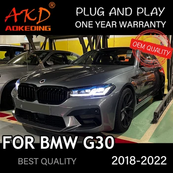 Faruri Pentru BMW G30 2018-2022 M5 LCI Tip Auto автомобильные товары LED DRL Hella Xenon Hella Lentila Hid H7 G38 Accesorii Auto