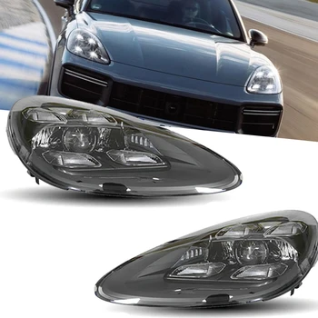 Faruri Pentru Porsche Cayenne Faruri cu LED-uri 2011-2018 Lampă de Cap de Styling Auto Fața DRL Semnal Proiector Lentilă Accesorii Auto