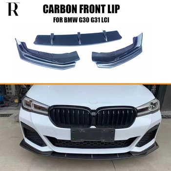 FD Stil de Fibră de Carbon, Bara Fata Bărbie Buze pentru BMW G30 Sedan G31 Vagon 520 530 540 550 Cu M Pachet LCI PÂNĂ în 2020