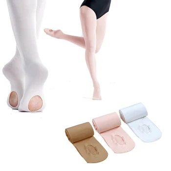 Fete Adult Convertibile Balet Dresuri Microfibra Dans Ciorapi fără Sudură Femei Balet Chilot 60D
