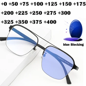 Fierbinte Anti Blue Light Ochelari Bărbați Femei De Moda De Calculator Optic Presbyopic Cititor Ochelari De Protecție Împotriva Radiațiilor Titan +175 225