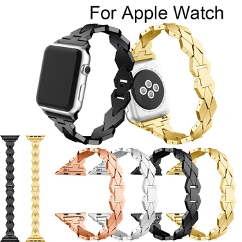 Forma unica bandă de Oțel Pentru Apple Watch 40mm 44mm 38mm 42mm moda smart sport watchbands pentru Apple Watch seria 4 3 2 1 Ceas