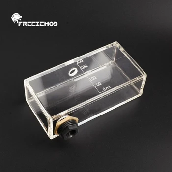 FREEZEMOD Pătrat Rezervor 250 ml Cuboid Rezervor de Apă Plin Acrilice Transparente Cub Scară Lichid Cooler Box PC Watercooling POM