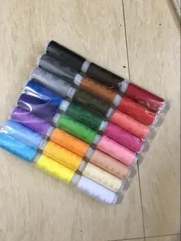 Frumos 10 Culori/set Poliester Durabil de cusut, de Tricotat Fir Rolă de Mână Cusut Masina de Cusut Fir