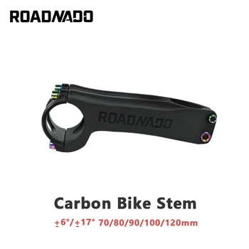 Full Carbon Biciclete Stem MTB 6/17 Gradul 31.8 MM 70/80/90/100/120mm Greutate de Lumină Drum de Munte cu Bicicleta Bar Stem Ciclism Accesorii