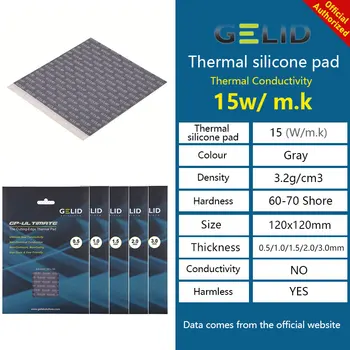 GELID Solutions GP-Ultimate Pad Termic 15W/M 120x120mm CPU/GPU Grafica Placa de baza de Silicon Unsoare Pad Disipare a Căldurii Pad
