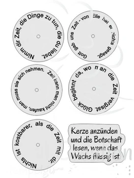 Germană timbru Clar Ștampilă pentru Scrapbooking Transparente din Cauciuc Siliconic DIY Album Foto Decor 1208