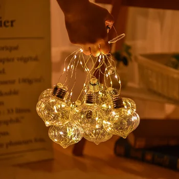 Ghirlande de Craciun cu LED-uri Lumina de Decor 3M10 Becuri Zână Inima Șir de Lumini cu LED-uri Decorative USB Nunta in aer liber Garden Home