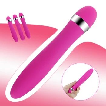 Glont Vibrator din Silicon Reglabile de Viteză Clitorisul Stimulator punct G Masaj AV Stick Adult Masturbari Jucarii Sexuale pentru Femei