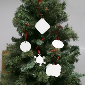 Gol Sublimare Ornament de Crăciun Pandantiv, MDF Sublimare Gol de Transfer de Căldură Ornament Pom de Crăciun Gol Pandantiv