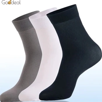 Goodeal Brand 10/20/30Pairs/Lot Pachet de Vară Subțire Solid de Afaceri de Culoare Neagra Casual Șosete Lungi de sex Masculin Adult Alb Respirabil Ciorap