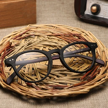 Gregory peck Epocă optic ochelari cadru de Lemn Bărbați Femei Design de Brand de Ochelari de vedere ochelari de citit clar ochelari rame