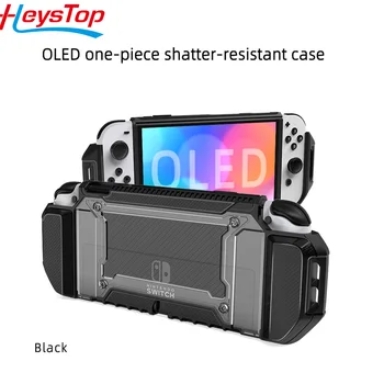 HEYSTOP de Protecție Caz Acoperire pentru Nintendo Comutator OLED Non-Alunecare, Anti-Toamna TPU Coajă de Protecție Compatibile cu Comutator OLED