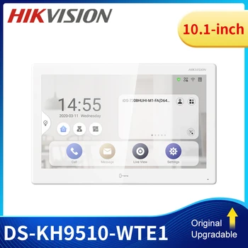 Hikvision DS-KH9510-WTE1 Android Video Interfon de Interior Stația WIFI All-in-one Monitor POE Monitor de 10.1-inch Rețea IP Intercom