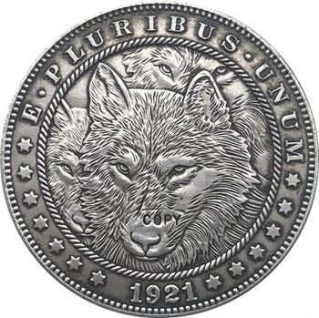 Hobo Nichel 1921-D statele UNITE ale americii Morgan Dollar COIN COPIA Tip 119