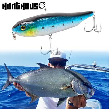 Hunthouse TRIGYA creion de pescuit nada 80&95mm 7.5&14g plutitoare fencil momeala top apa momeli pentru pescuit stiuca biban pește
