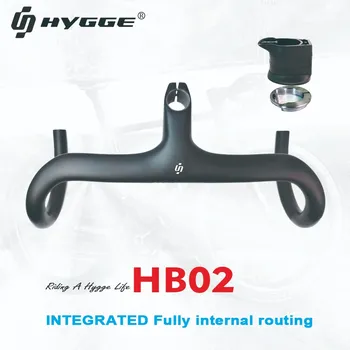 HYGGE HB02 carbon drum ghidon integrat handler ghidon de curse interne cablare bar de carbon racing bar T1000 ghidon