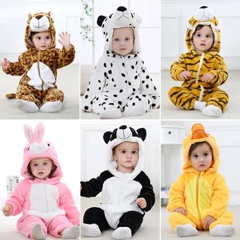 Iarna Haine Pentru Copii Panda Iepure Romper Băiat Costum Nou-Născut Romper Pentru Bebes Haine Copii Fete, Salopeta Bebelus Copil Traverse