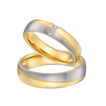 inele de nunta pentru cupluri dragoste alianța cupluri aniversare bijuterii din oțel inoxidabil de aur nou inel de modele pentru bărbați și femei