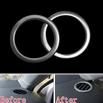 Inox 2 buc Interior Chrome Aerisire Capac de Evacuare Inel Decor se Potrivesc pentru VW Sagitar Jetta MK6 2015-2016 Styling Auto