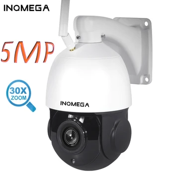 INQMEGA 30X Zoom Optic de 5MP FHD Camera IP WiFi / SIM 4G LTE în aer liber Sferice de 360 de Grade H. 265 De camerele de Supraveghere