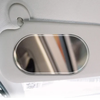 Interior de mașină din Oțel Inoxidabil Auto Portabil Oglindă de Machiaj Auto Parasolar HD Oglinzi Cosmetice Auto Universal Interior Oglinda