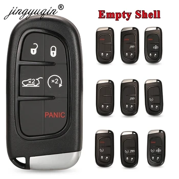 jingyuqin 2/3/4/5 Butonul Smart Remote Key Fob Shell pentru Jeep Cherokee Durango Dodge RAM se potrivesc Chrysler 1500 Cheia Caz de Înlocuire