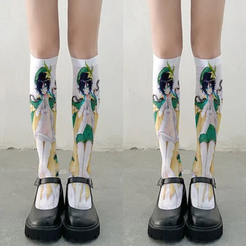 Joc Japonez Anime Ciorapi Tub Lung De Vițel Șosete Fete Moda Drăguț Kawaii Harajuku Casual De Mătase Subțire De Vară Ciorapi Femei
