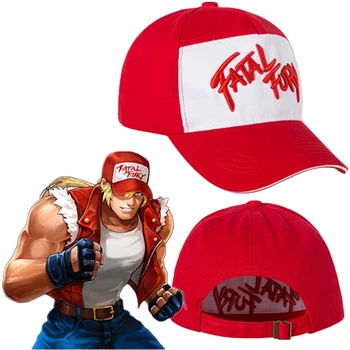 Joc KOF King of Fighters Fatal Fury Cosplay Costum Terry Bogard Coser Capac de Bumbac Pălărie Capace pentru Bărbați