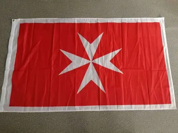 johnin 90x150cm alb cruce Malteză Malta Varianta de pavilion