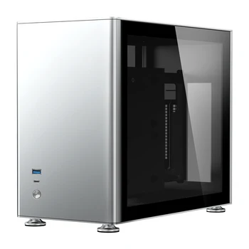 Jonsbo A4 Argint A4S ITX șasiu sprijină 240 răcit cu apă SFX-L sursă de alimentare de Aluminiu-magneziu computer desktop