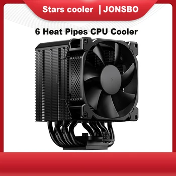 JONSBO HX6210 Alb/Negru 6 Conducte de Căldură Cooler CPU 90mm PWM pentru Intel LGA115x 1700 1200 2011 2066 AM4 Fan Turn de răcire a Aerului
